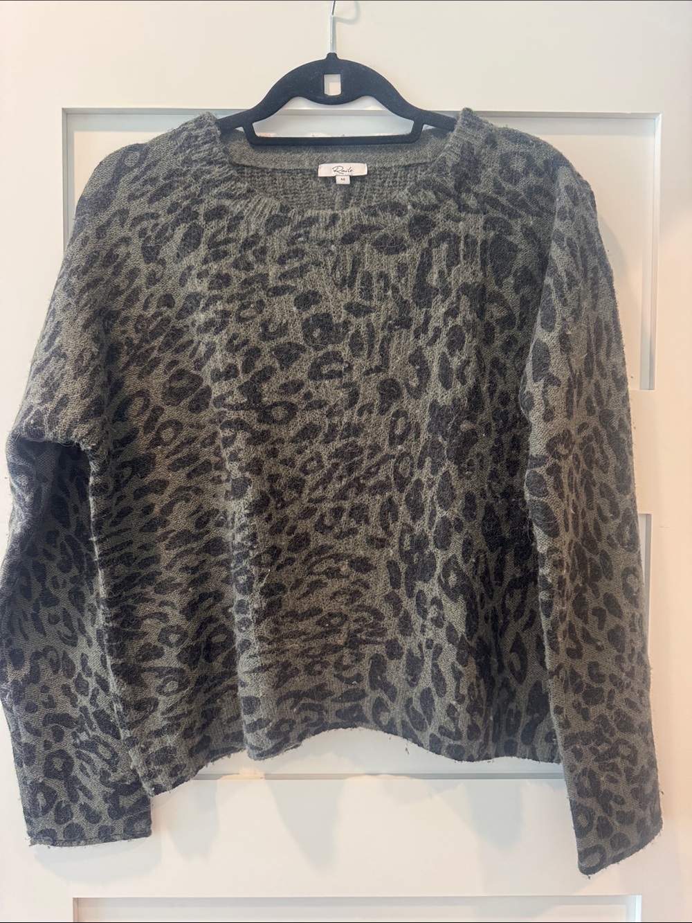 Rails Green Leopard Crewneck Sweater